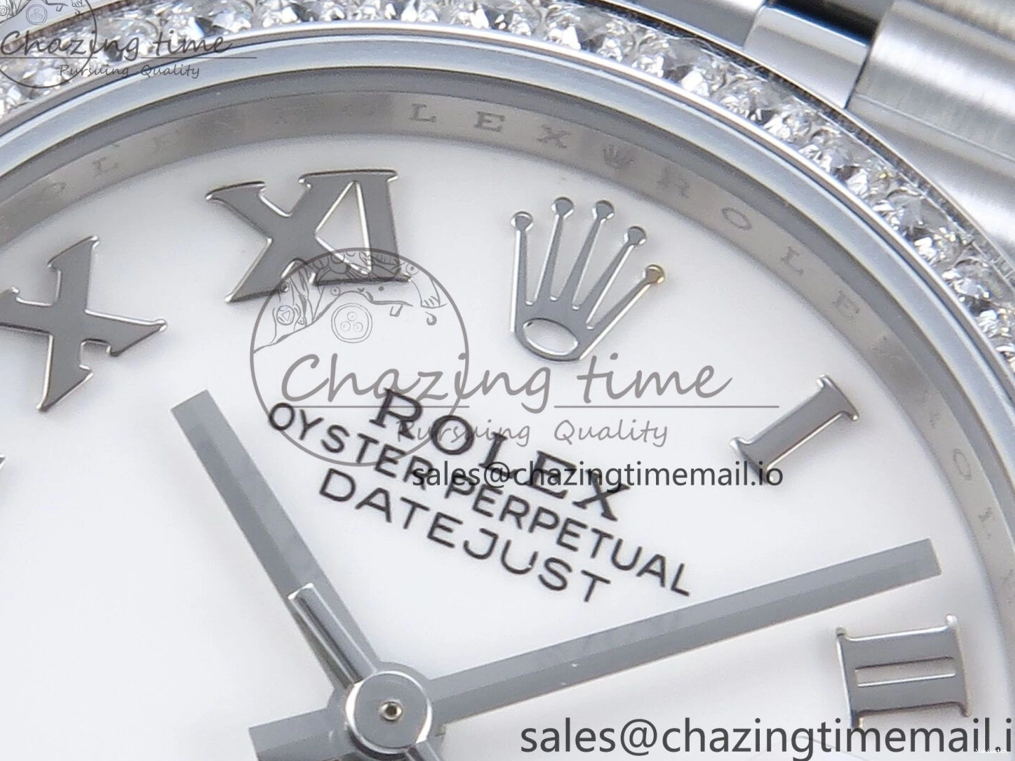 Bezel 904L Steel Dial Edition Bracelet 31 on ETA White 2688 DateJust ARF Diamonds 1:1 Best SS 278384RBR Jubilee Roman 0109